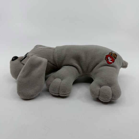 Pound Puppies Newborns Gray Puppy Vintage 80s Tonka Dog Plush Stuffed Animal Toy - Picture 8 of 8
